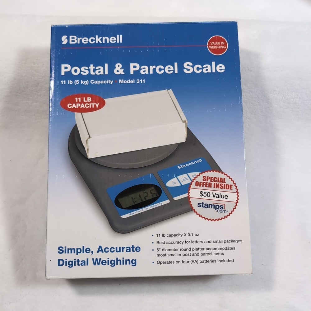 Brecknell 311 Model 311 6" Dia‎ 11 lb Round Platform Postal/Shipping Scale New